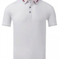 SKP025 Online Order Short-sleeved POLO T-shirt Manufacturing Contrasting Collar POLO T-shirt POLO T-shirt Center side view